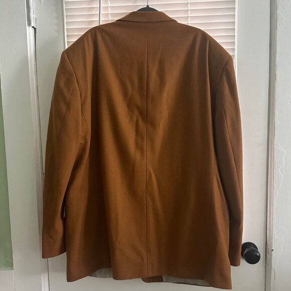 Vintage Bachrach 3X Men's Fine Tailored Camel Wool Suit Jacket Made in Russia - Picture 2 of 6
